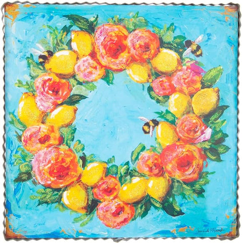 Hamilton Lemon Rose Wreath - Thumbnail 3