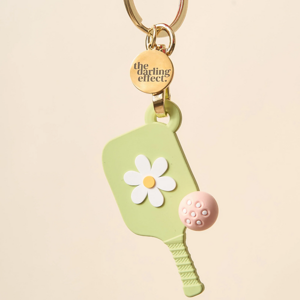 Pickleball Paddle Keychain - Green