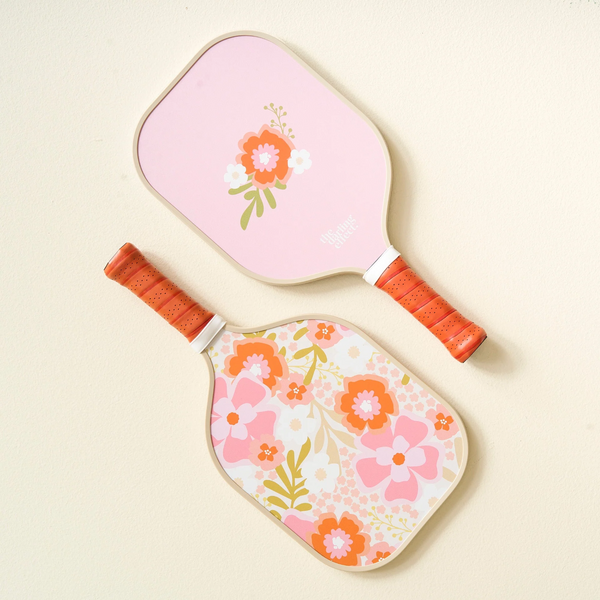 Pickleball Paddle - Beyond Blooms Pink Orange