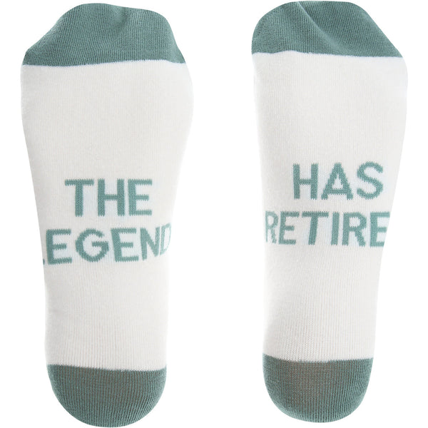 The Legend Has Retired M/L Socks
