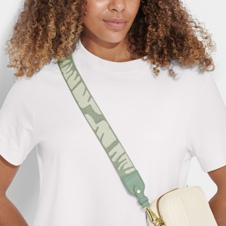 Canvas Strap - Seafoam Green/Ivory Abstract