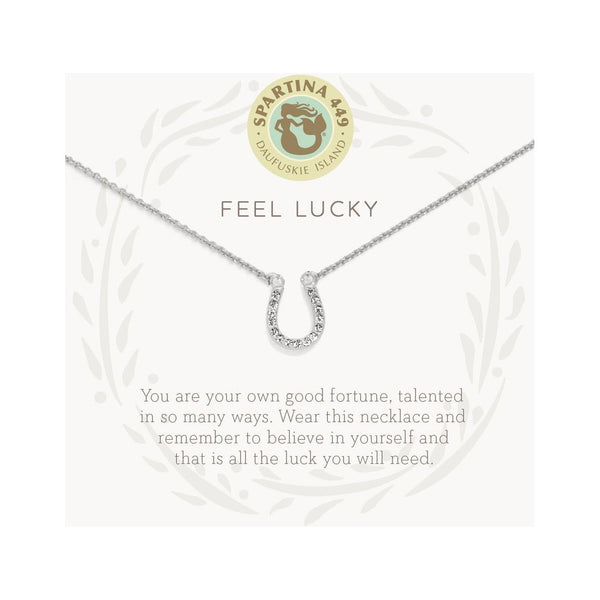 Feel Lucky/Horseshoe Sea La Vie Necklace in Silver