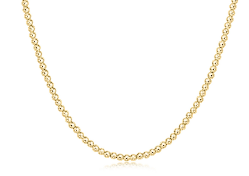 Choker 15” Classic Gold 3mm Bead