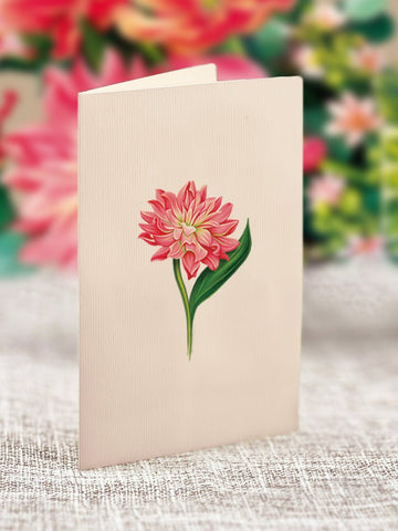 Mini Dear Dahlia Pop Up Greeting Card