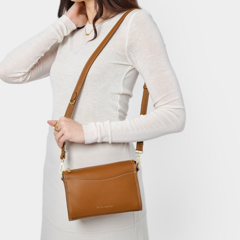 Perri Crossbody Bag-Cognac