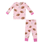 Footballs Pink Loungewear Set