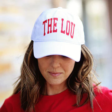 THE LOU White Twill Cap