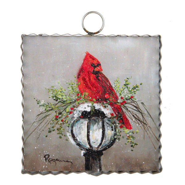 Mini Rozie’s Cardinal on Lamp Post