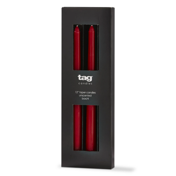 Color Studio 12” Taper Candle - Red