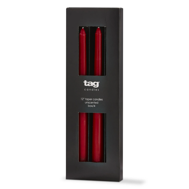 Color Studio 12” Taper Candle - Red