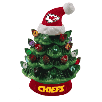 4” Mini LED Tabletop Christmas Tree - Kansas City Chiefs