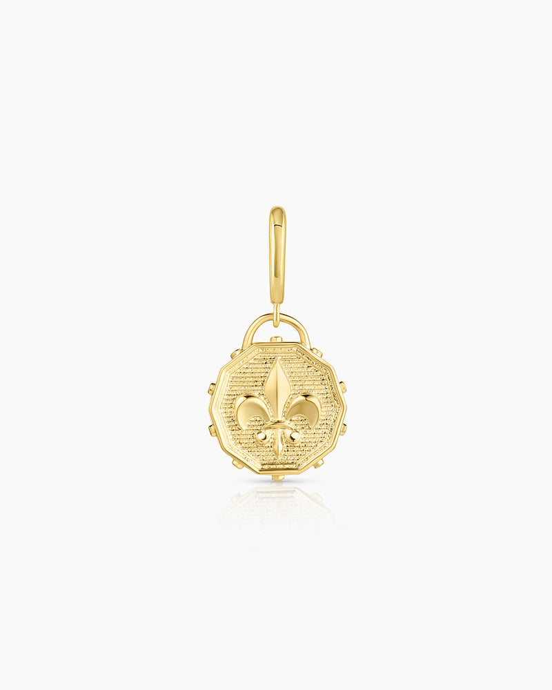 Fleur De Lis Coin Parker Charm