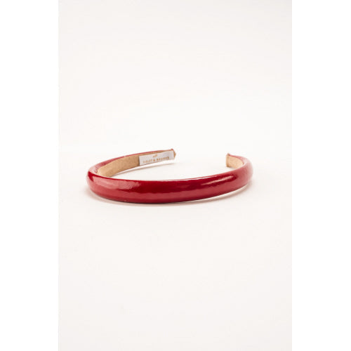 Paige Mini Puff Headband - Red