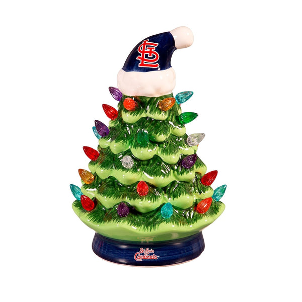 4” Mini LED Tabletop Christmas Tree - St. Louis Cardinals