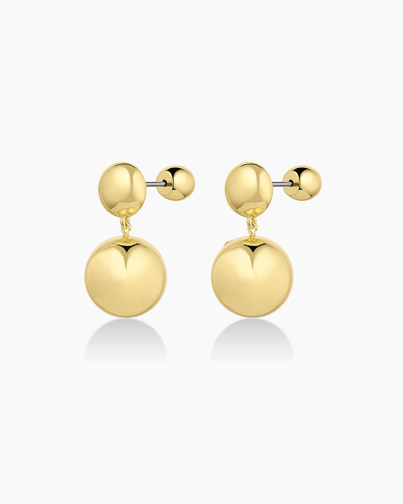 Gold Newport Drop Earrings