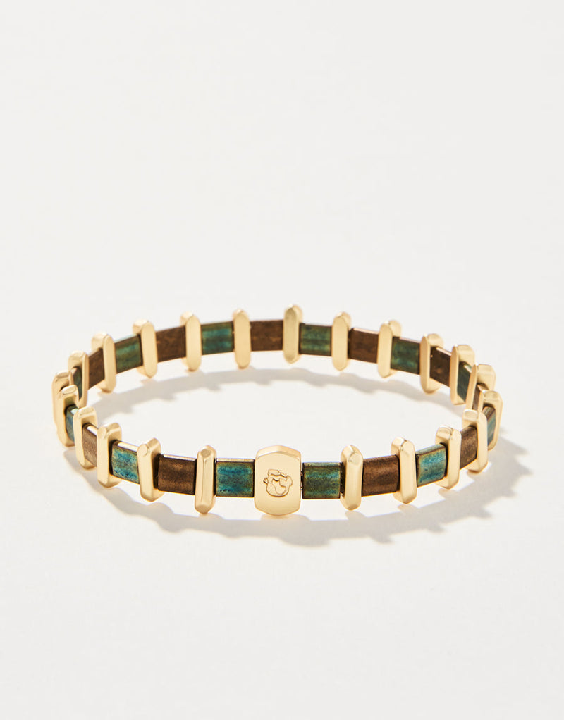 Tila Stretch Bracelet Green/Brown