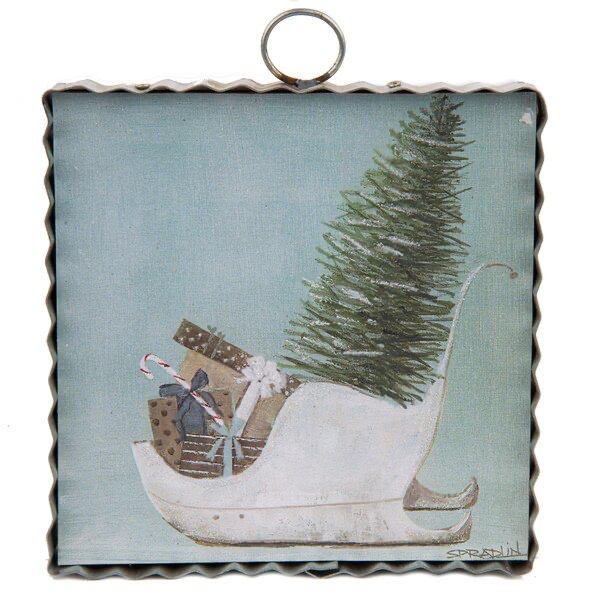 Mini Slipper Sleigh Print