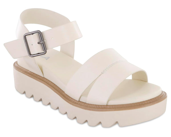 Jovie Platform Sandals Bone