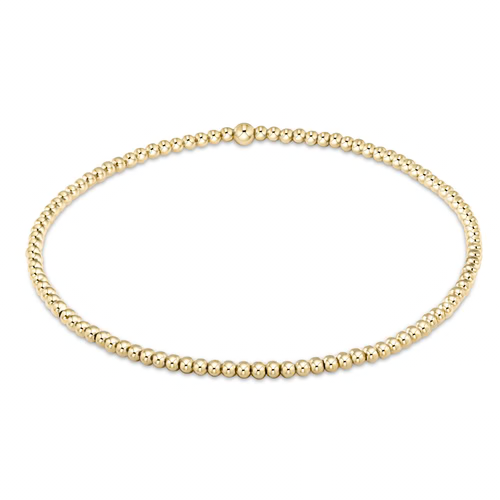 Classic Gold 2.5mm Bead Bracelet