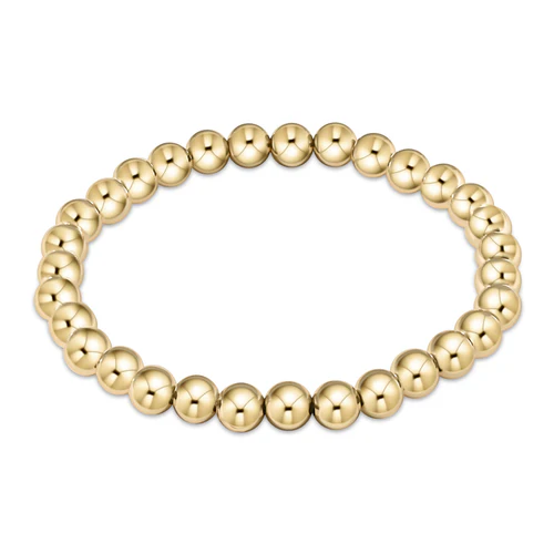 Classic Gold 6mm Bead Bracelet