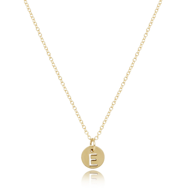 16” Necklace Gold - Respect Small Gold Disc