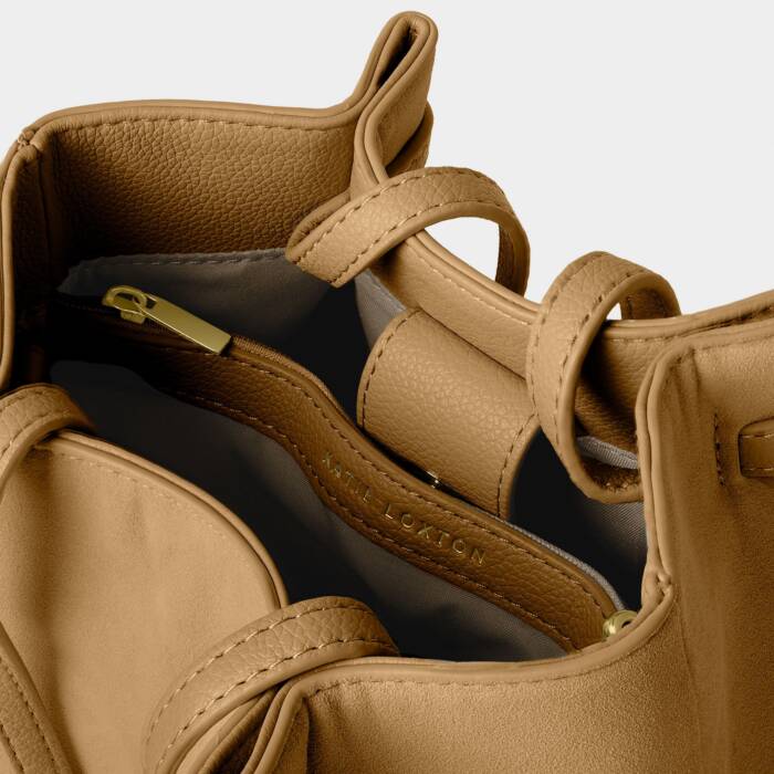 Celina Faux Suede Bucket Bag