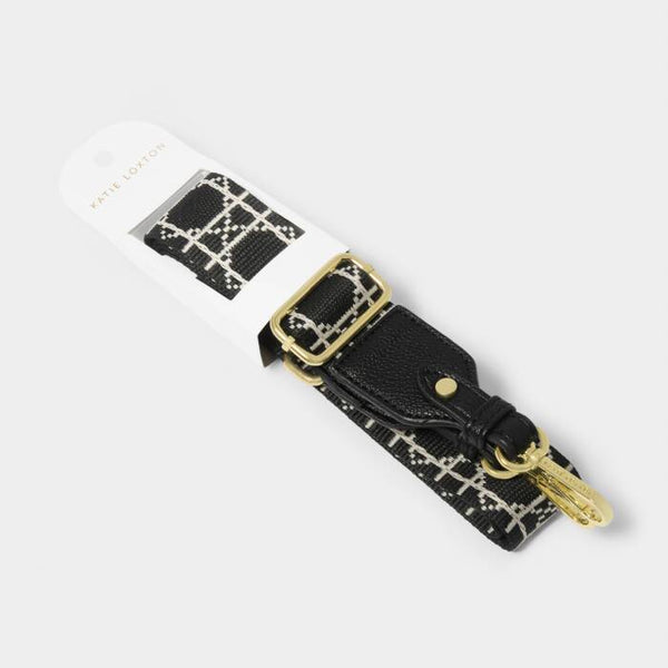 Canvas Strap -Black Geometric Shape