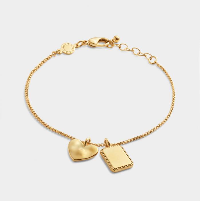 Mom Gold Charm Bracelet