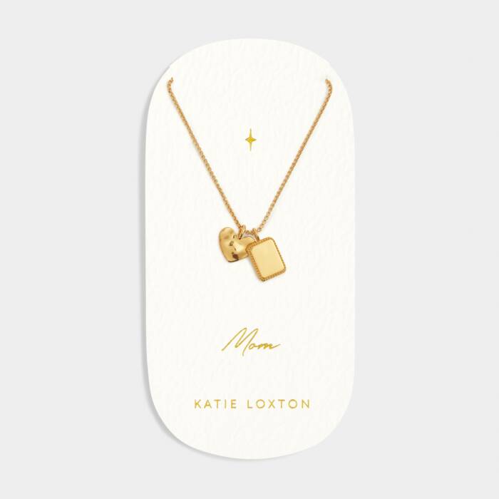 Mom Waterproof Gold Charm Necklace