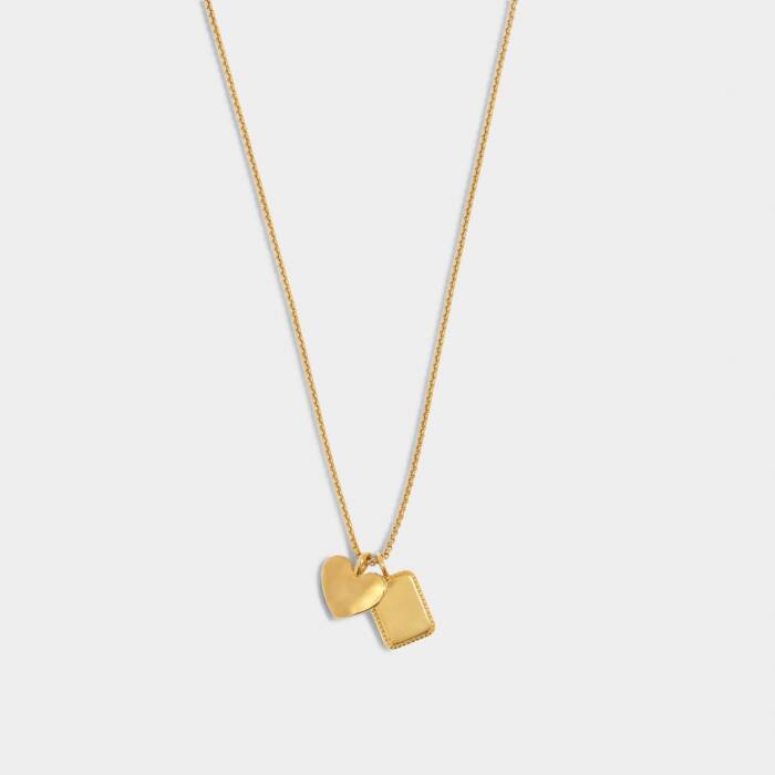 Mom Waterproof Gold Charm Necklace