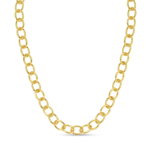 Oval Statement Link Chain Necklace