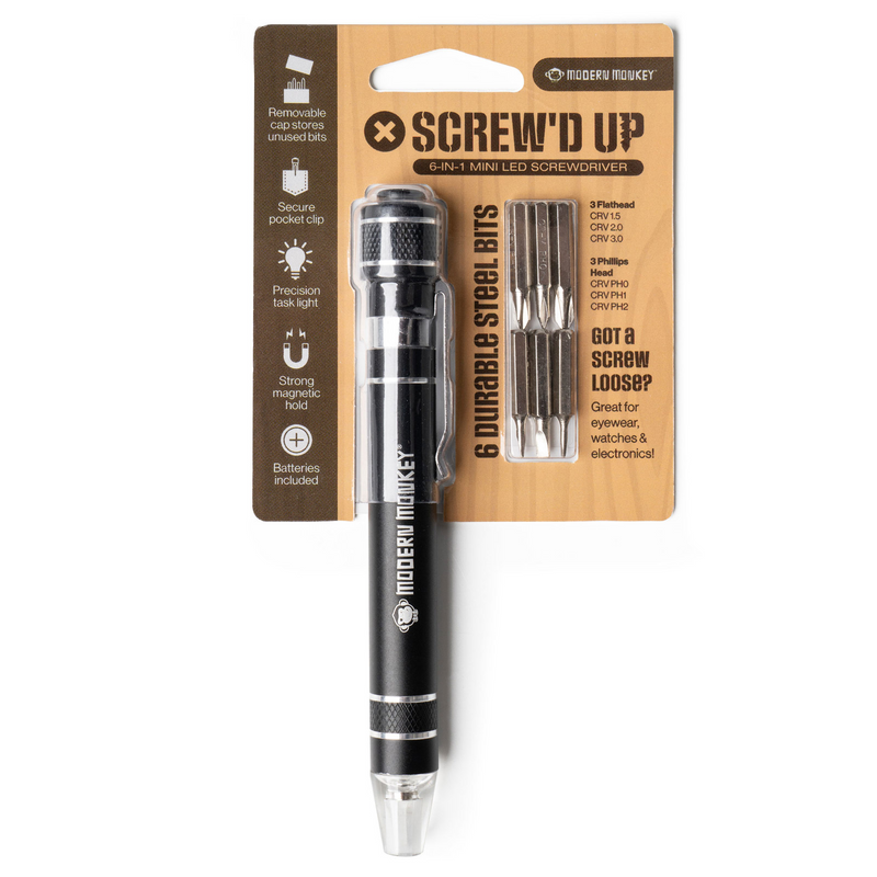 Modern Monkey Screwed Up 6 in 1 Screwdriver