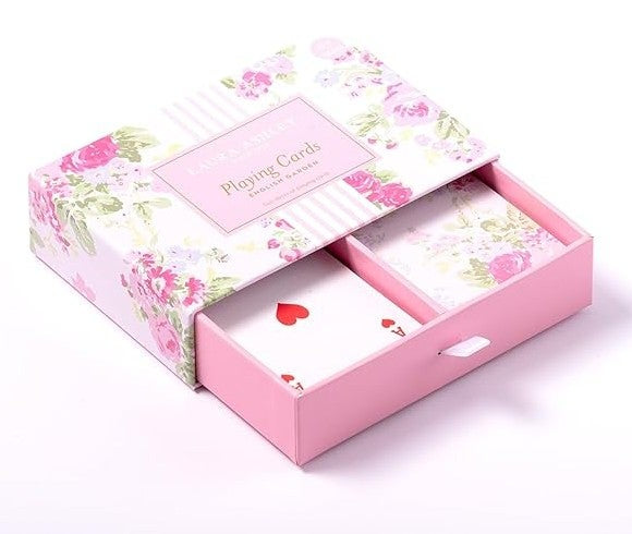 Laura Ashley English Garden Set of 2 Playing Cards