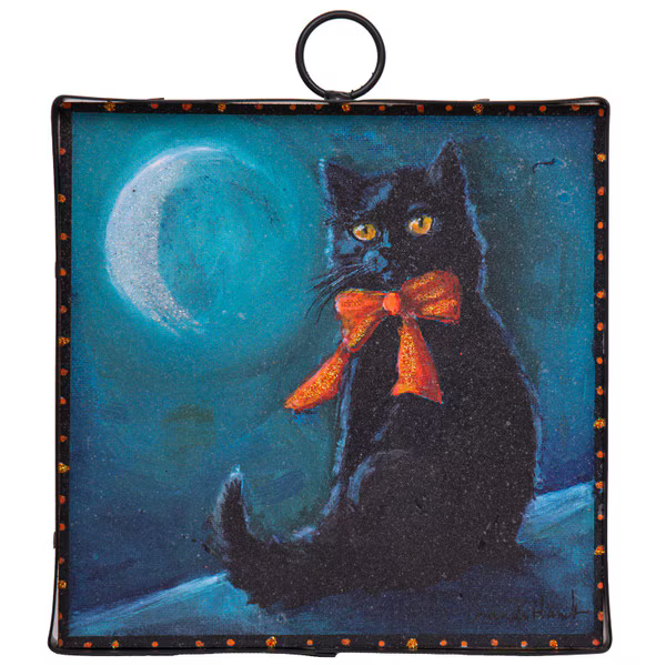 Mini Hamilton Black Cat & Bow