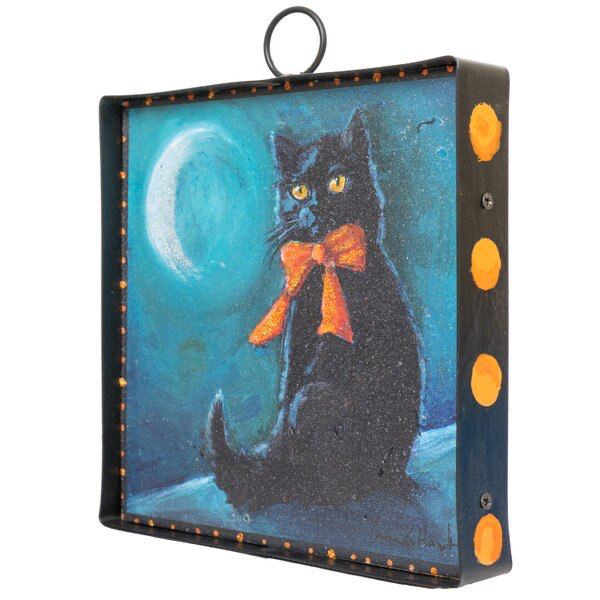 Mini Hamilton Black Cat & Bow