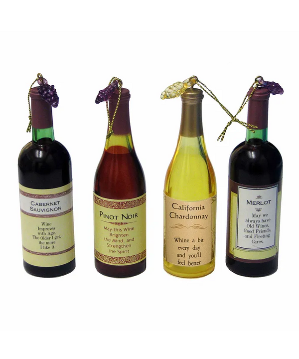 4” Acrylic Wine Bottle Ornament