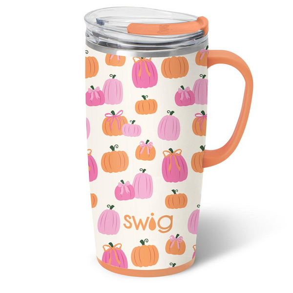 Pumpkins and Bows Travel Mug (22 oz.)