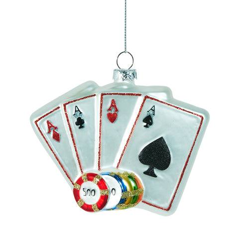 3.5" Poker Ornament