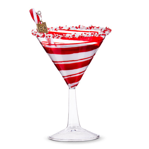 Eric Cortina 6” Peppermint Christmas Cocktail Ornament