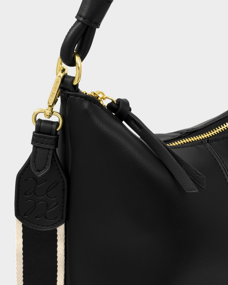 Hallie Satchel Bag Black
