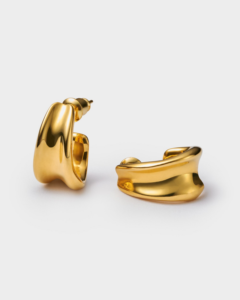 Molten Luxe Hoop Waterproof Earrings