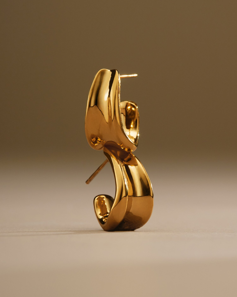 Molten Luxe Hoop Waterproof Earrings
