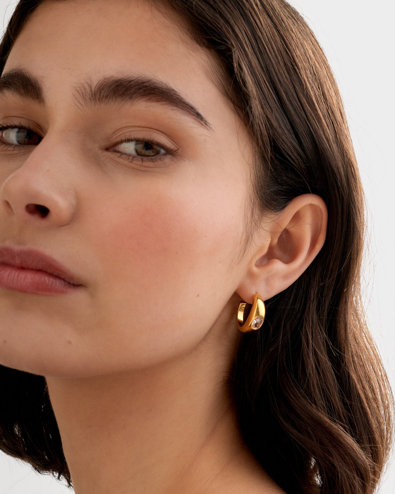 Ayla Hoop Waterproof Earrings