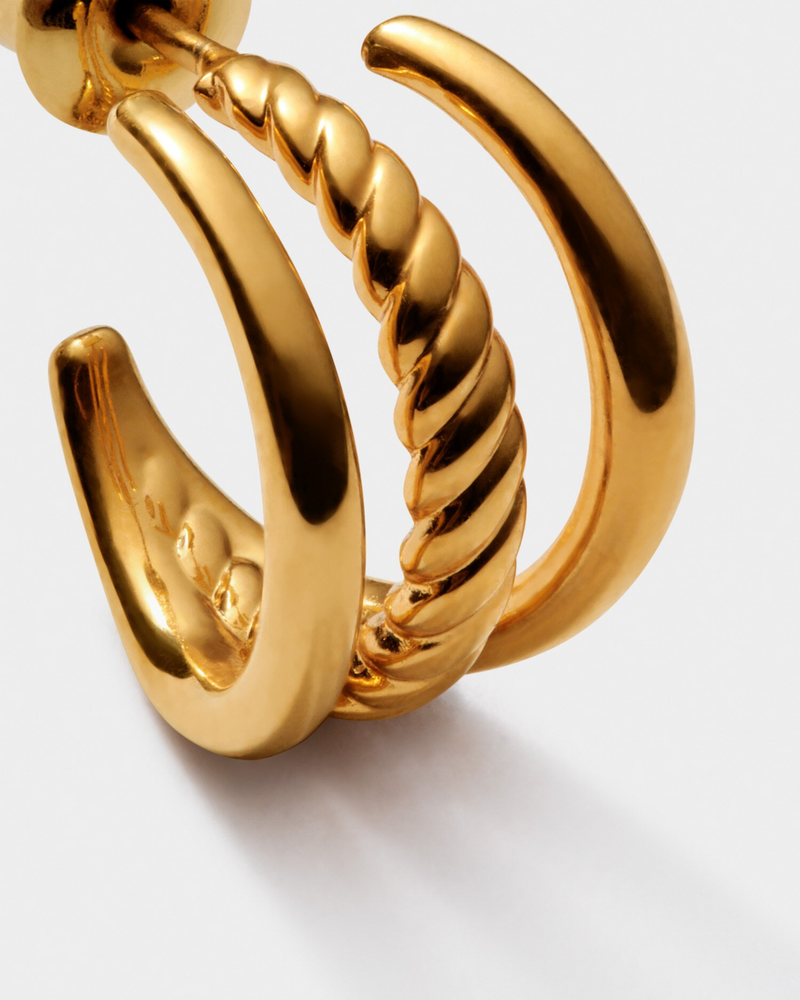 Laia Illusion Hoop Waterproof Earrings