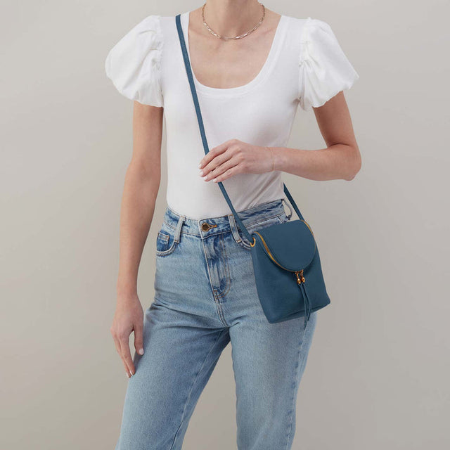 Fern Crossbody Peacock Feather