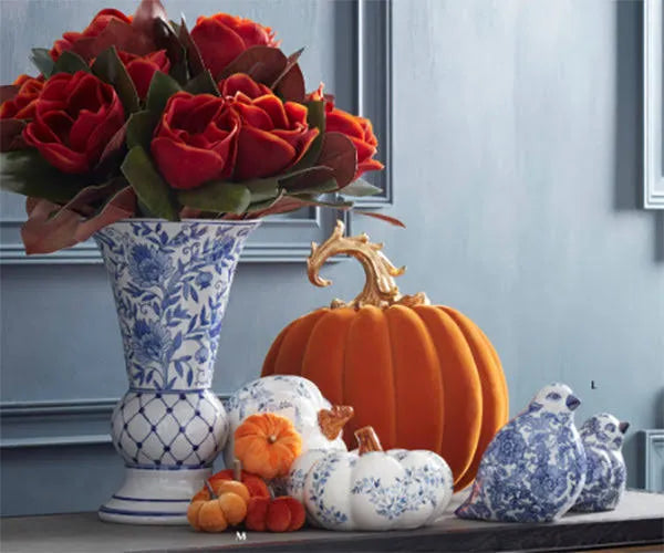 17 Inch Orange Magnolia Stem