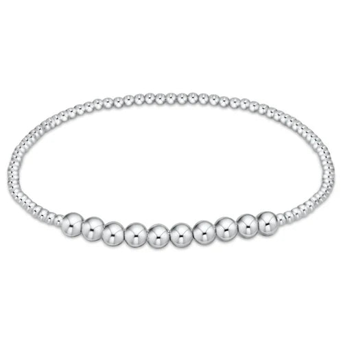 Classic Beaded Bliss 2mm Bead Bracelet - 4mm Sterling