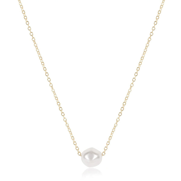 16” Necklace Gold-Admire Pearl