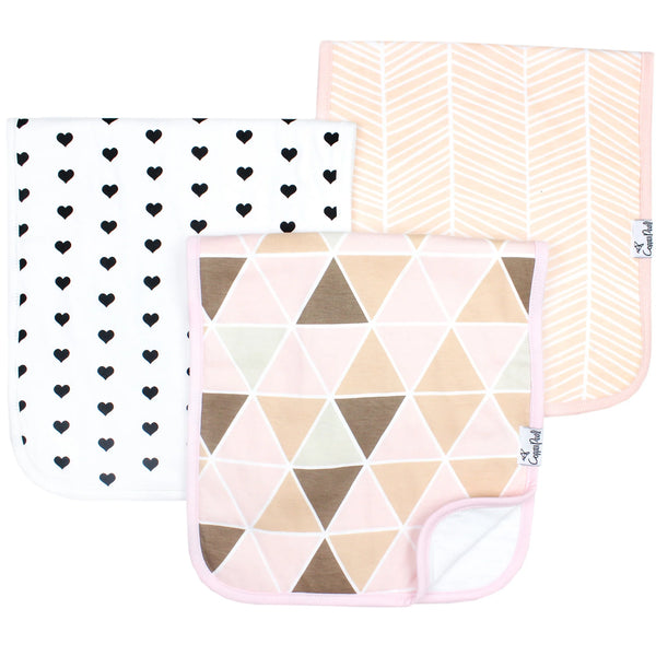 Blush Burp Cloth Set (3-Pack)