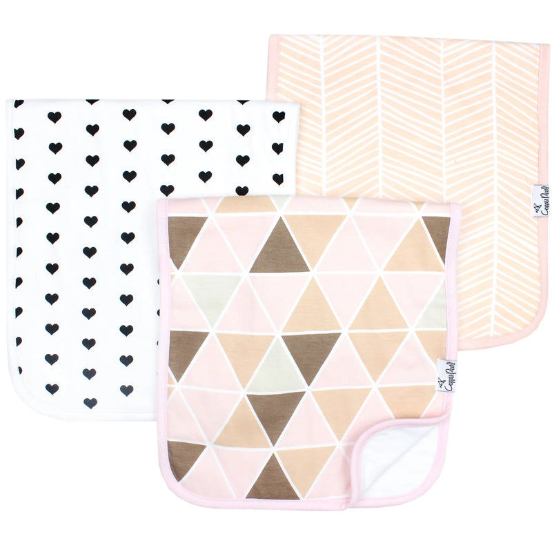 Blush Burp Cloth Set (3-Pack)